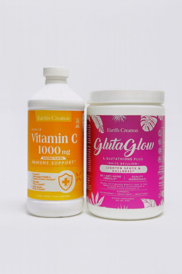 Gluta glow + Vitamin c Supplement Combo